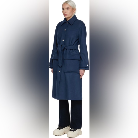 A.P.C. Angelita Long Wool Coat - New - Picture 10 of 13